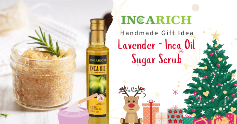 Handmade gift idea - Lavender - Inca Oil Sugar Scrub